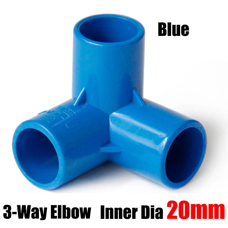 PVC 3 4 5 6-Way Elbow Connector Direct Pipe Fittings 20-110mm White Blue Grey