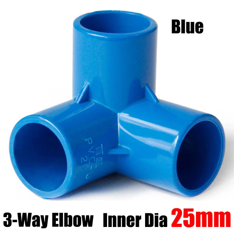 PVC 3 4 5 6-Way Elbow Connector Direct Pipe Fittings 20-110mm White Blue Grey
