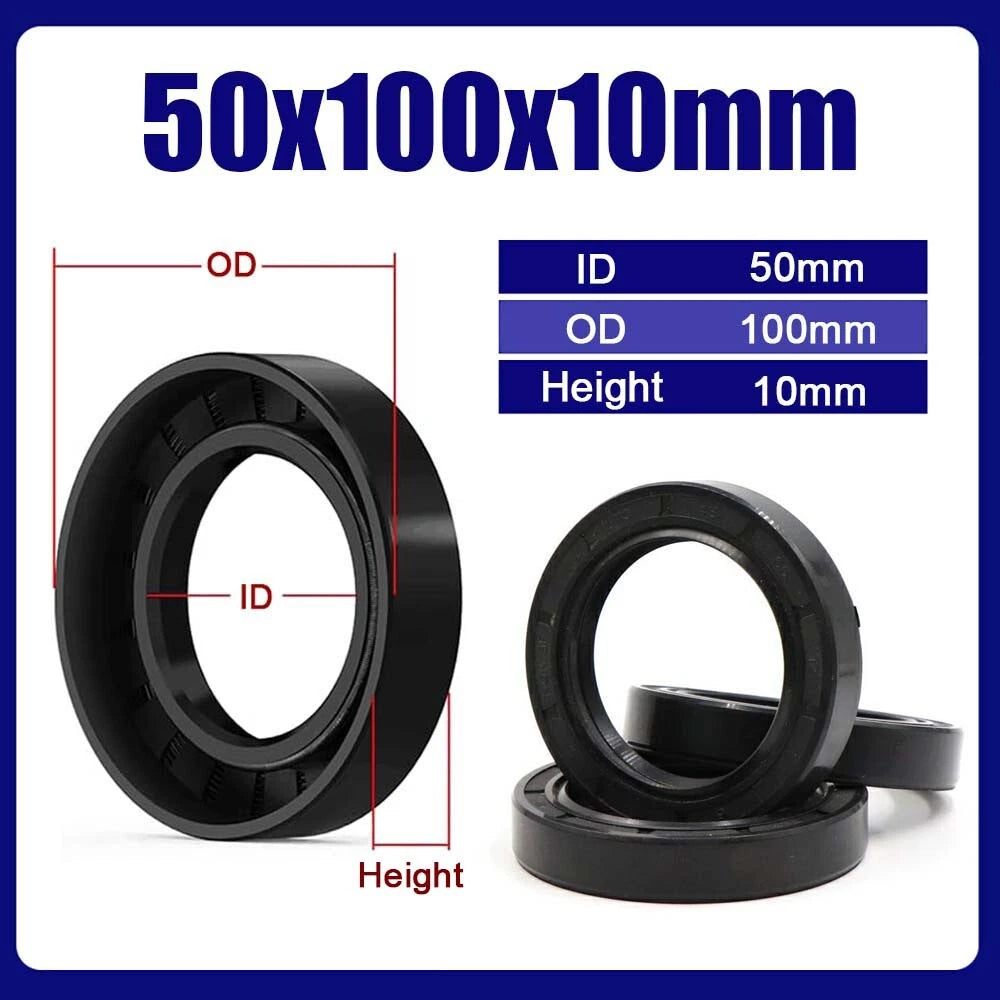 TC NBR Skeleton Oil Seal Rings Double Lip Sealing ID 38~55mm, for Rotation Shaft