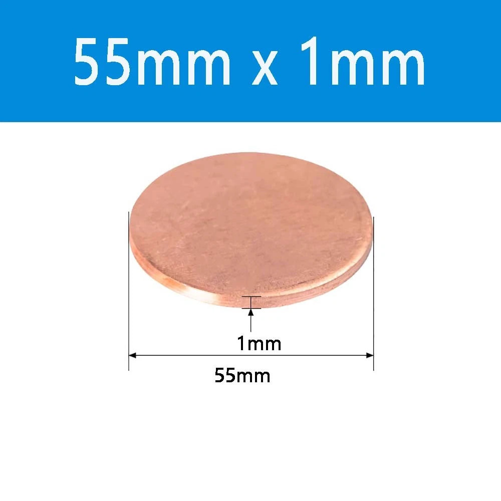 T2 Solid Pure Round Copper Sheet Flat Round Copper Disc Blank Round Metal Sheet