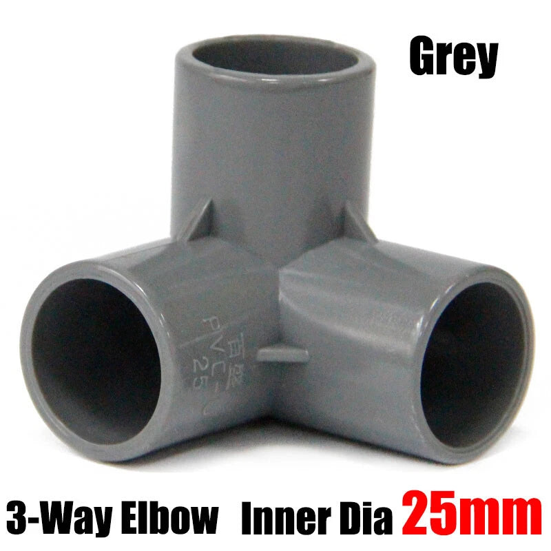 PVC 3 4 5 6-Way Elbow Connector Direct Pipe Fittings 20-110mm White Blue Grey