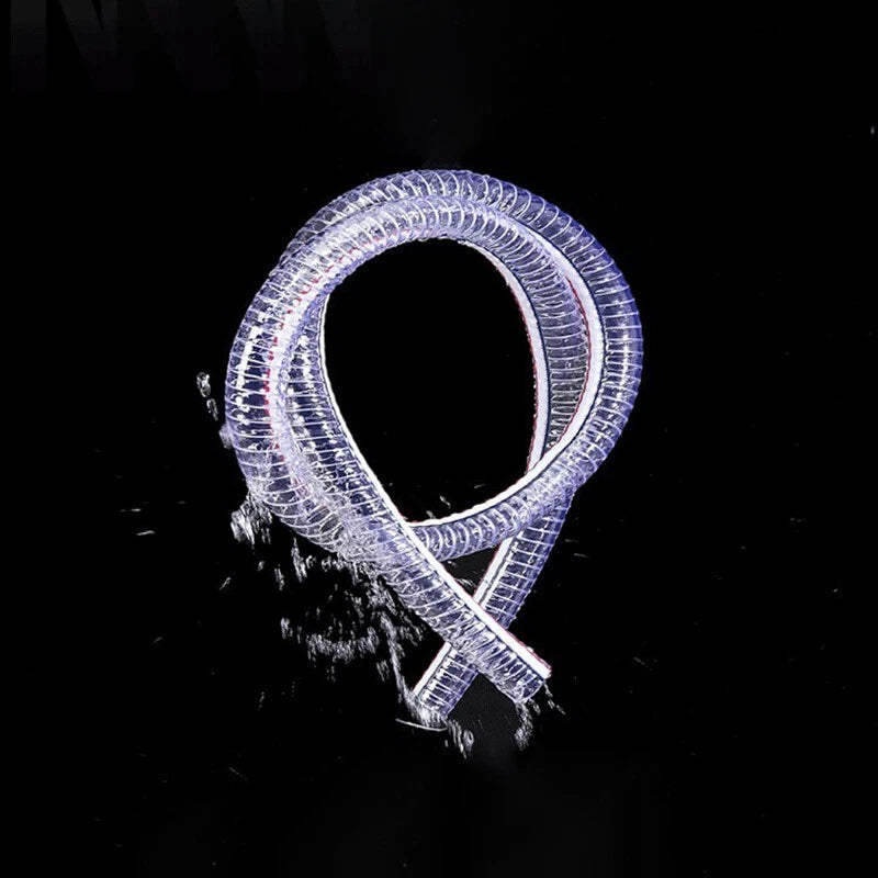 PVC Clear Flexible Reinforced Braided Hose — ID 10–102mm, 1M/2M/3M