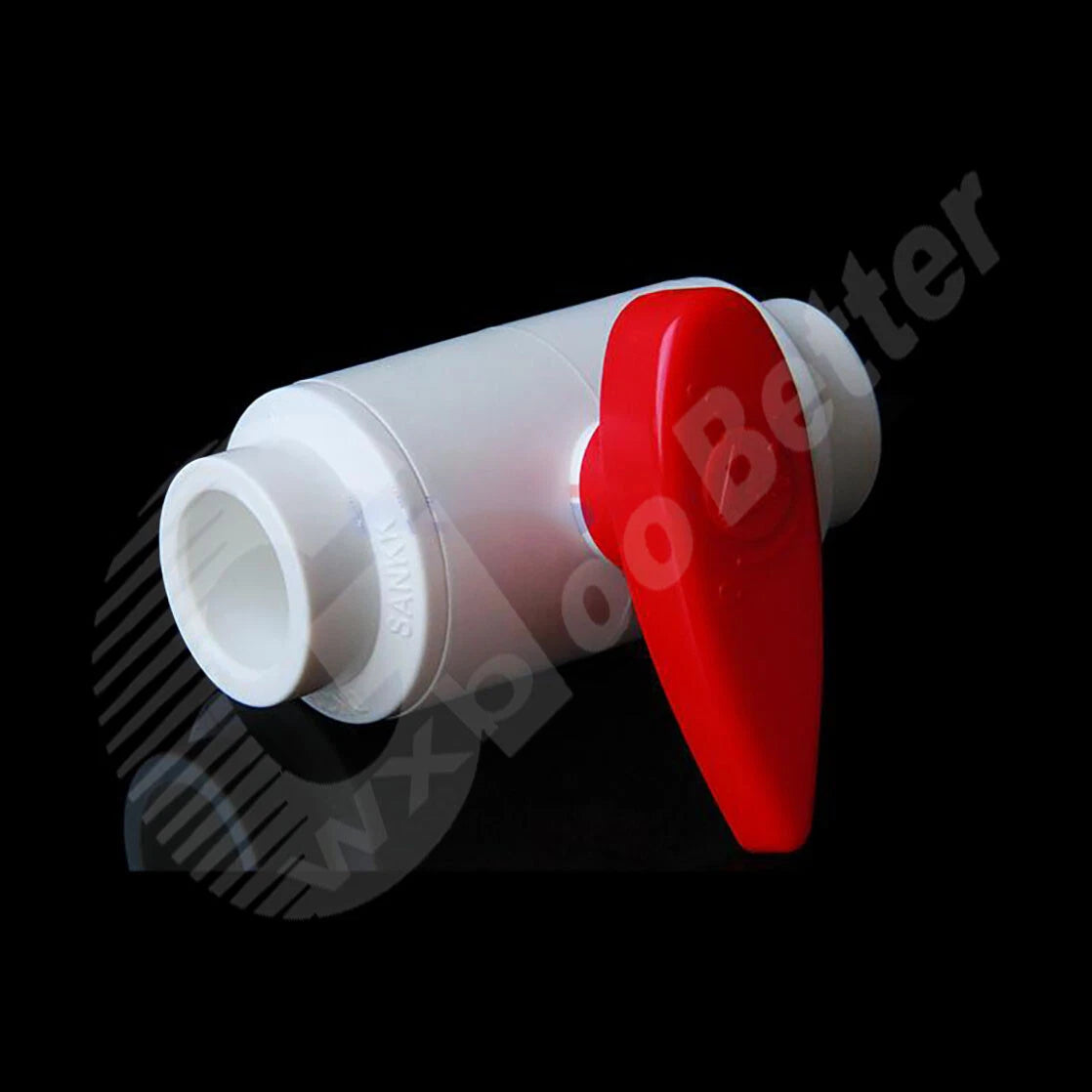 UPVC Ball Valves White Grey Φ20mm~Φ90mm UPVC Plumbing Fittings On Off Valves