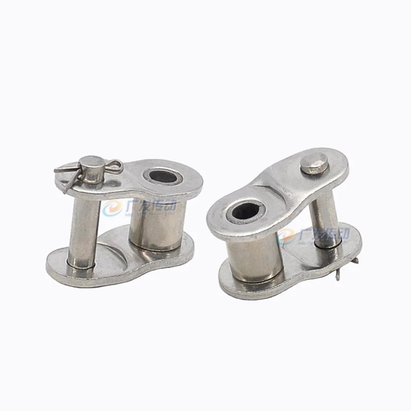 #25 #35 #40 #50 #60 #80 Simplex Roller Chain Full & Half Connecting Link 1/4"-1"