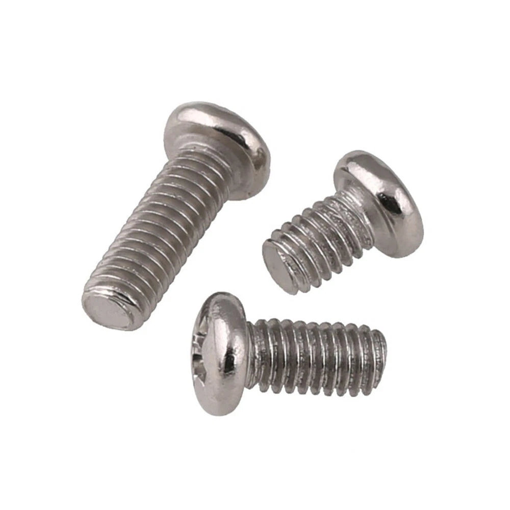 Pan Head Phillips Machine Screws | M1.4 to M5 | Nickel Plated | Multiple Lengths