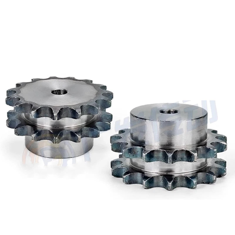 Duplex Chain Sprocket 10-38 Teeth Pitch 12.7mm For #40 08B Roller Chain 45#Steel
