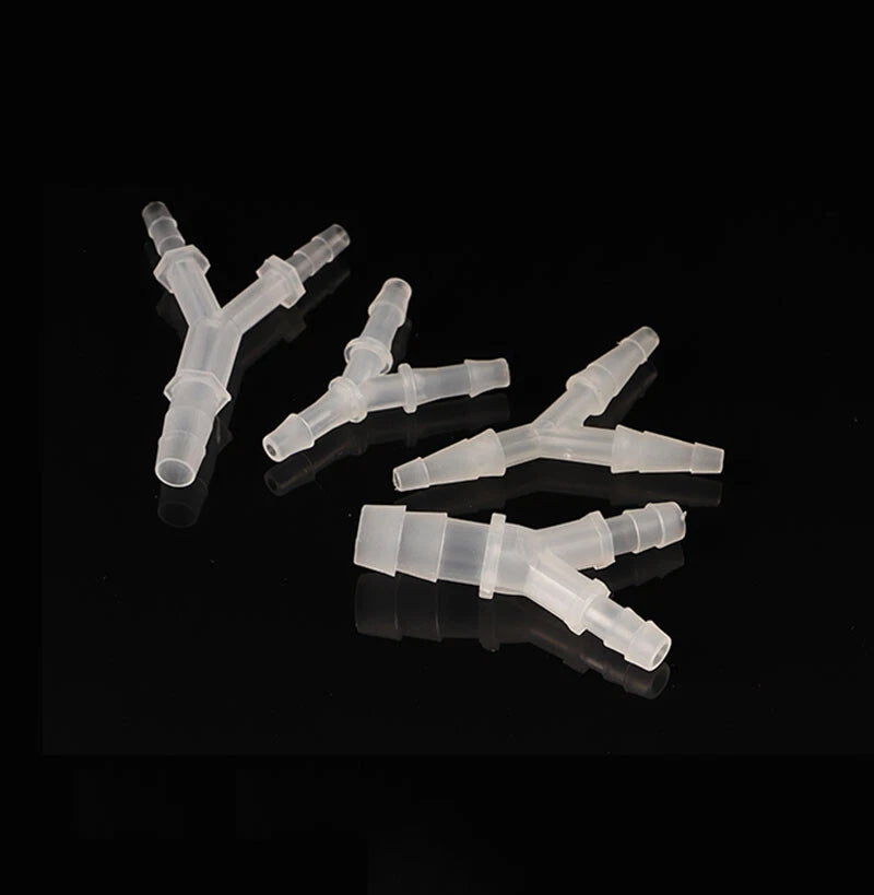 3-Way Y Type Tube Hose Pipe Joint Plastic Tube Connector Barbed 2.4mm~19.5mm