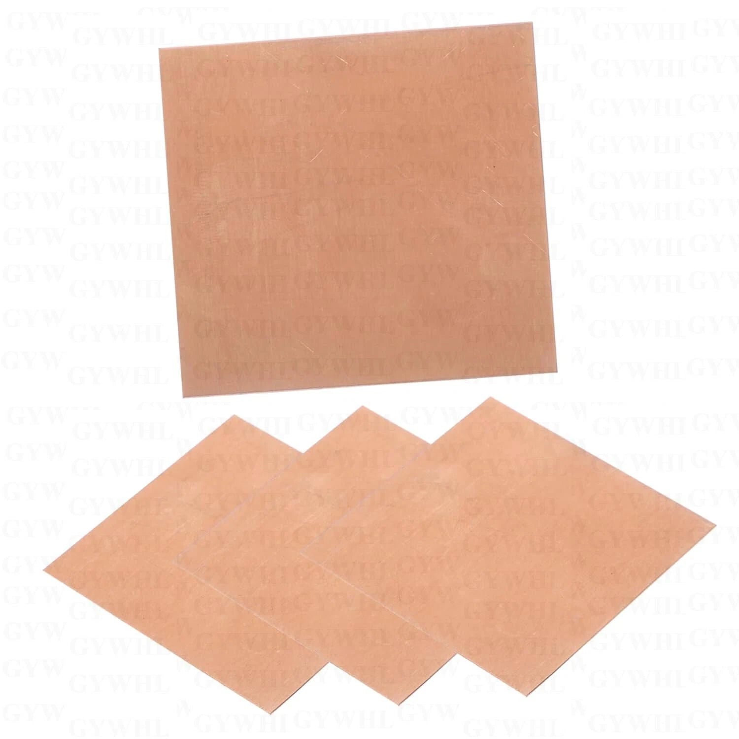 99.9% Solid T2 Copper Metal Plates Sheets Multiple Sizes Laser Customization