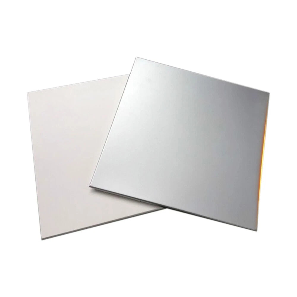 304 Stainless Steel Square Plate Thick 0.01-0.4mm Metal Polished Plate 100x100mm