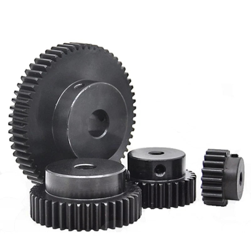 1 Module 45# Steel Spur Gear 33T-150T 1M Metal Pinion Gear For Motor CNC Robot