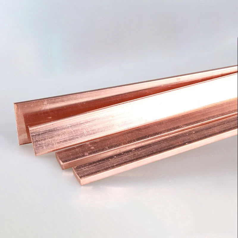 T2 Copper Flat Bar Pure Cu Electrical Copper Bus Bar Strip Metal Sheet 500mm