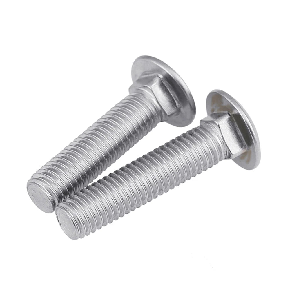 Carriage Bolts 304 Stainless Steel — M4 M5 M6 M8 M10 M12 Cup Square Dome Head - HomeDIYer