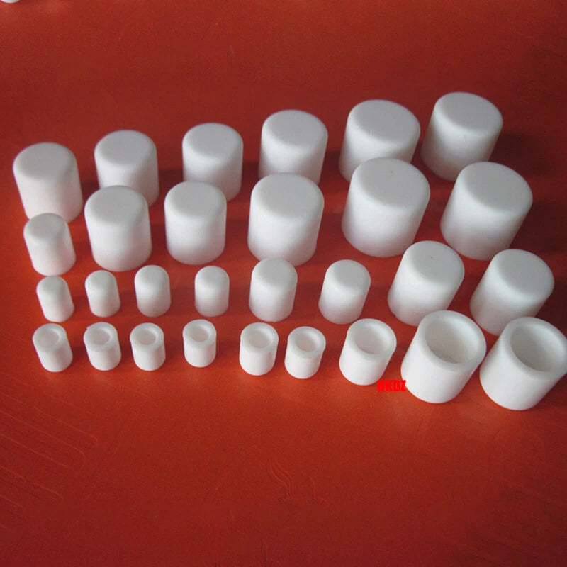 White Round Silicone Rubber End Caps for Tubes & Pipes — 3mm to 60.5mm