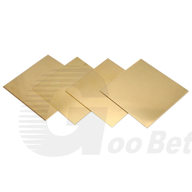 1.5mm Thickness Solid Flat Brass Plate Sheet Panel Cutting Size 350mm x 350mm