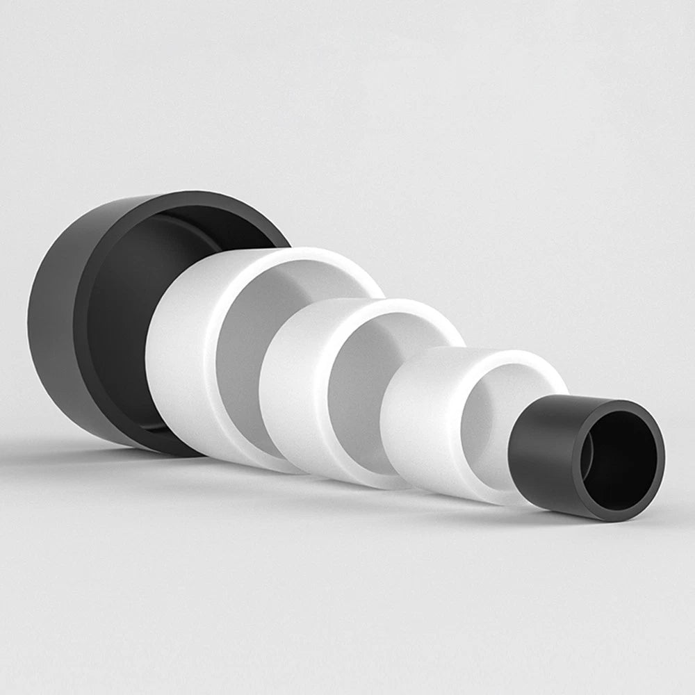 Silicone Rubber End Caps 3mm–80mm – Chair Leg & Tube Protectors, Black or White