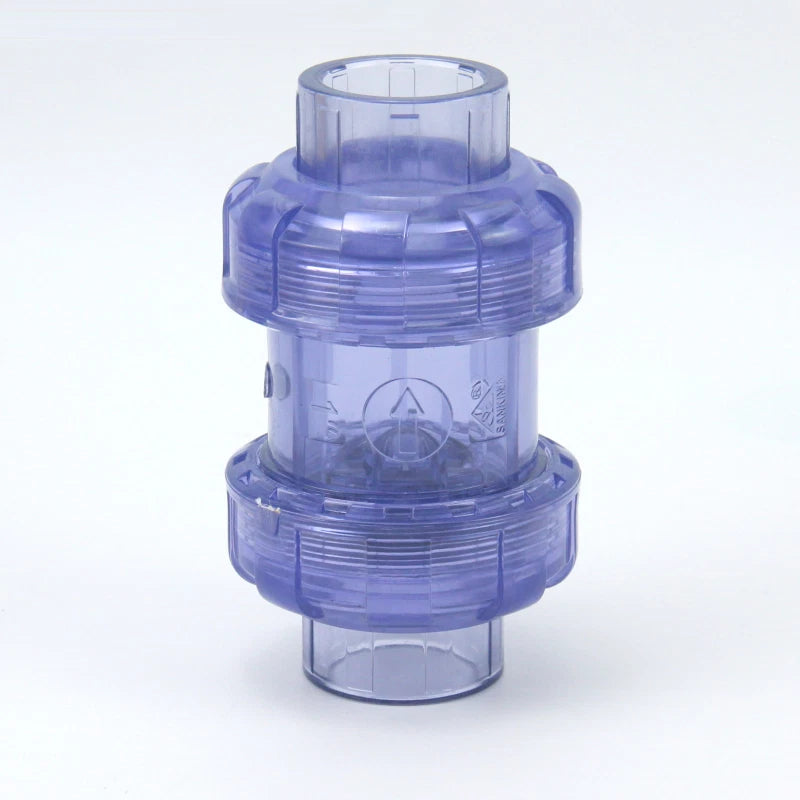 PVC One Way Non Return Flap Check Valve Pipe Fittings ID 20 25 32 40 50 63 mm