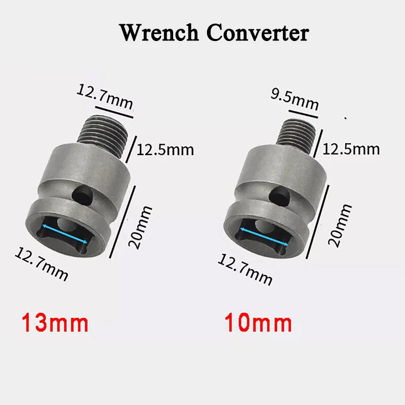 10/13/16mm Drill Chuck Socket Adapter Hex Drill Chuck Converter Impact Wrench