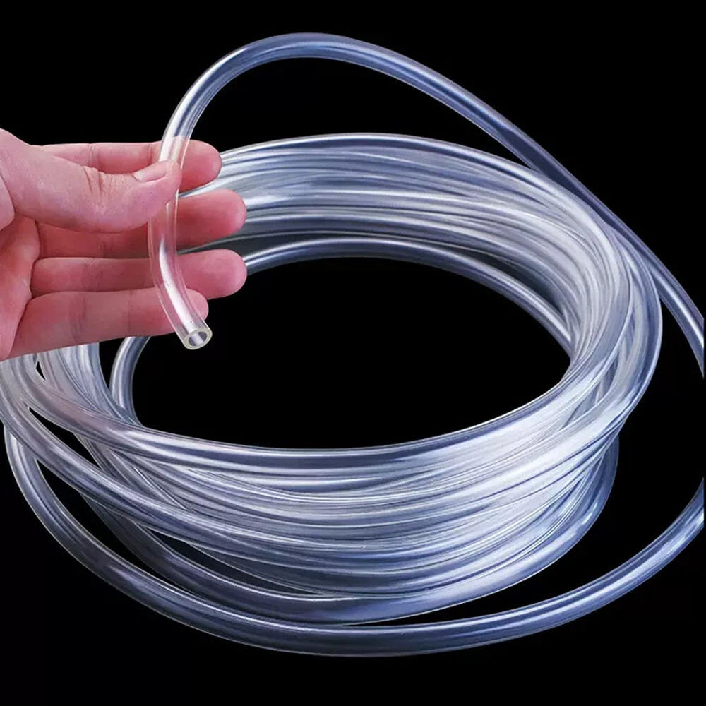 Clear PVC Tube — Flexible Plastic Hose Pipe ID 6–25mm, Fuel Water Oil Aquarium Air