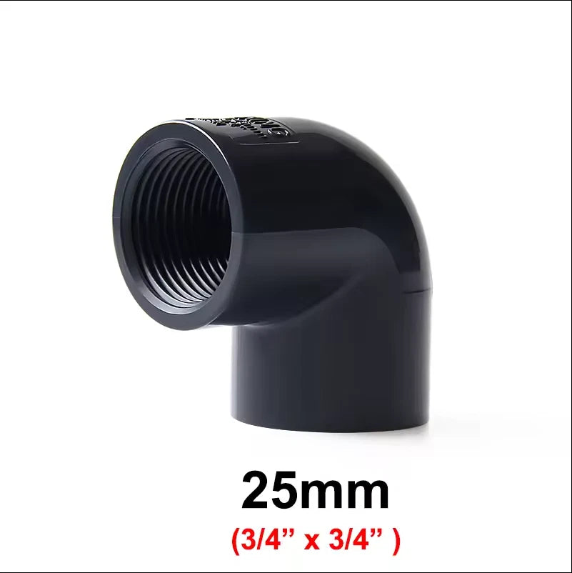 PVC 90° Elbow Female Thread Pressure Fittings Adhesive Connector Pipe Fittings