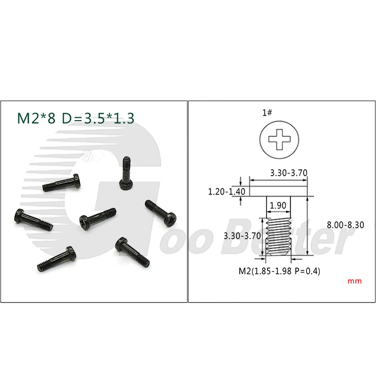 M2 Thin Wafer Head Machine Screws | Ultra - Low - Profile Flat Head | Zinc / Ni / Stainless | 2–21mm - HomeDIYer