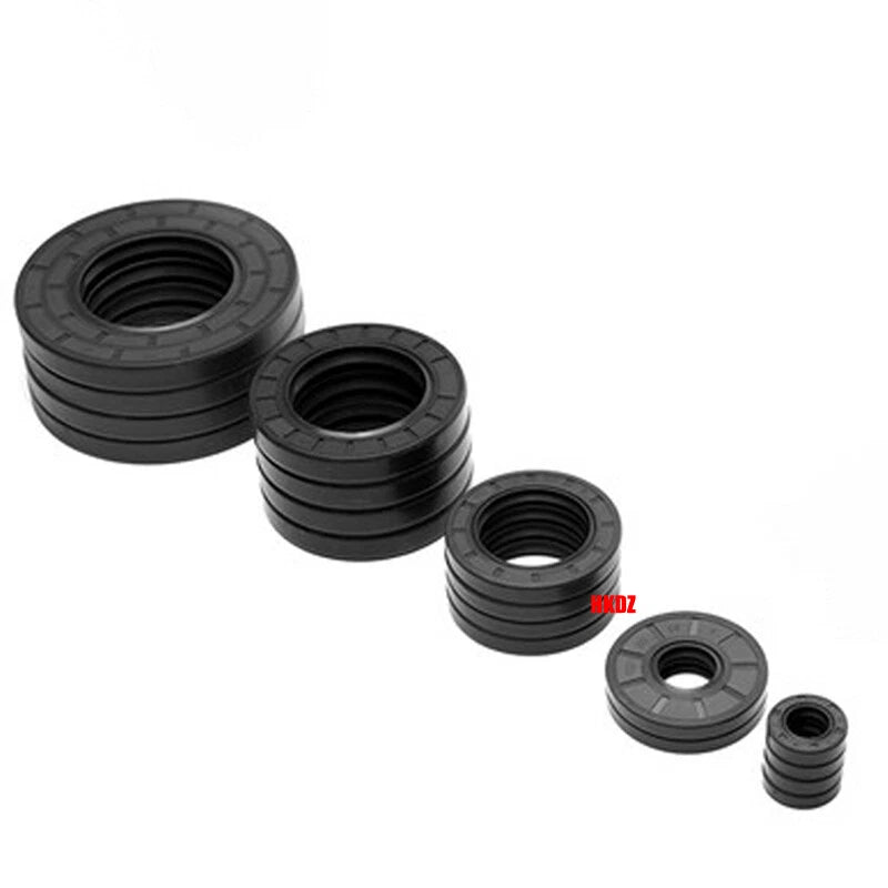 NBR Rotary Shaft Oil Seals — Metric TC Skeleton Nitrile Sealing Lip (34–420mm ID)