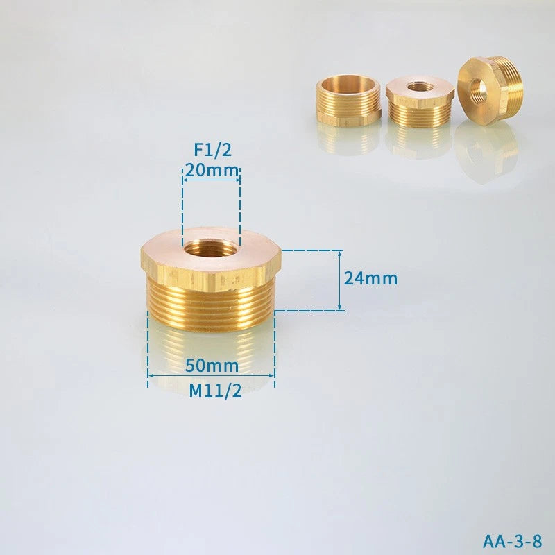 BSP Hex Reducer Bushing — Female to Male Thread Hose Fitting Connector (1/4" to 2")