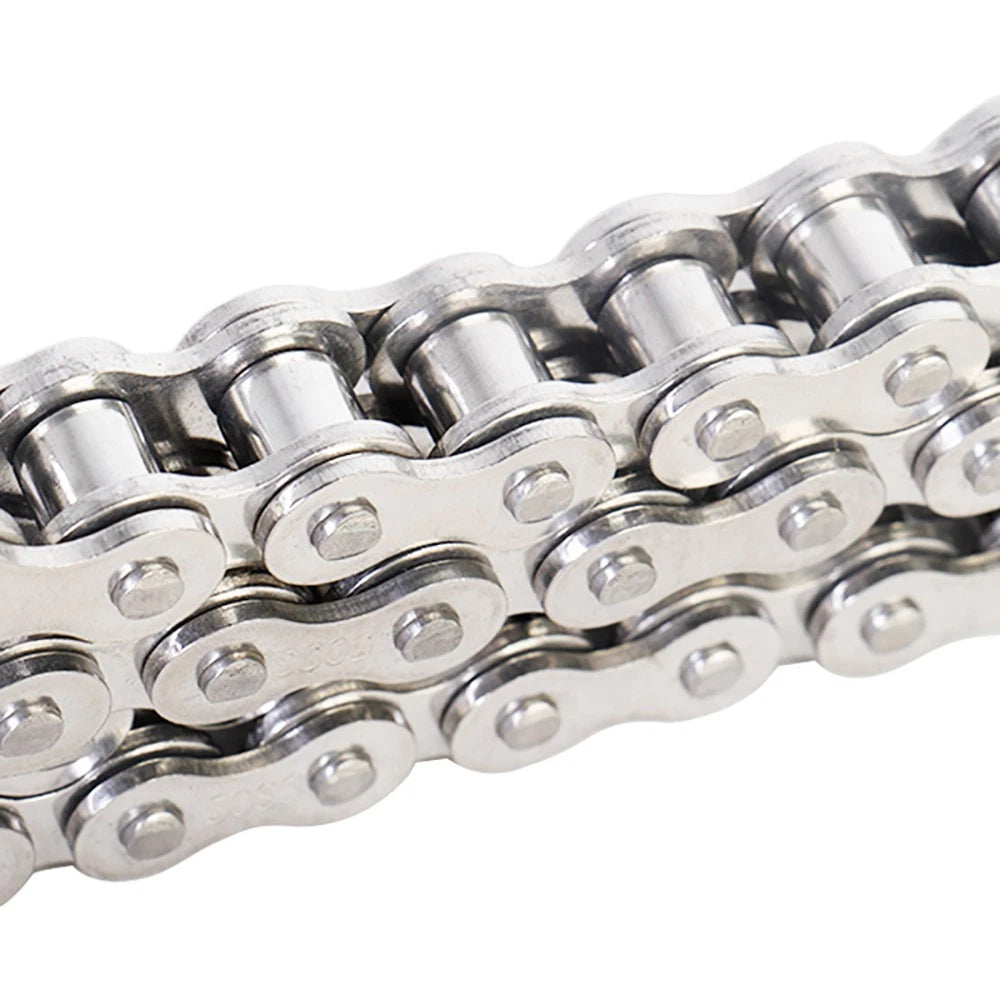 Roller Chain Simplex Duplex Chain 304 Stainless Steel 06C 08A 10A 12B 16 20B 24A