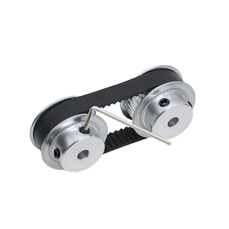 2GT Drive Pulley With Step 16 Tooth - 100 Tooth Bore 4mm - 25mm for 6mm Belt
