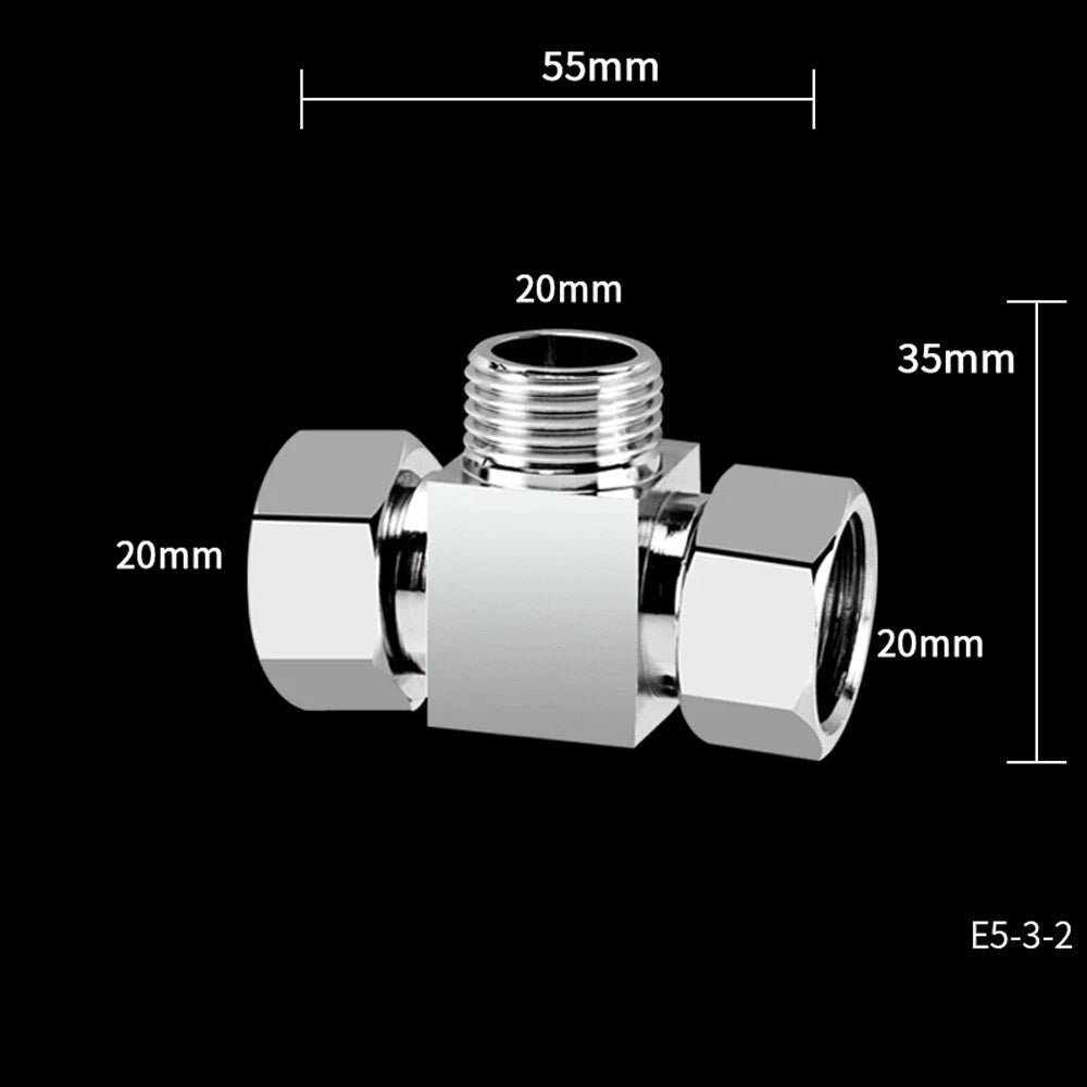 1 2" 3 Way Tap Connector Hose Pipe Splitter Adapter Water Outdoor Garden Faucet