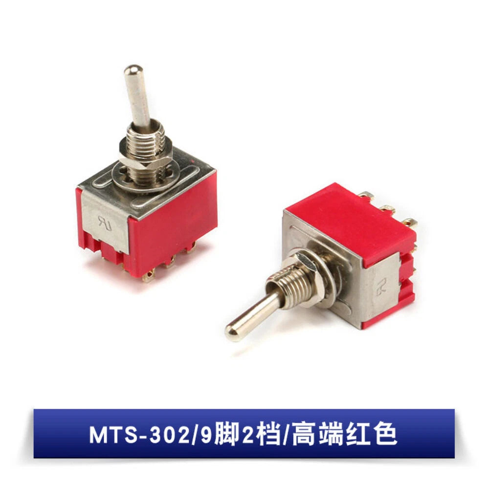 MTS Series Mini Toggle Switch SPDT DPDT ON-ON ON-OFF-ON for Car Boat Dashboard