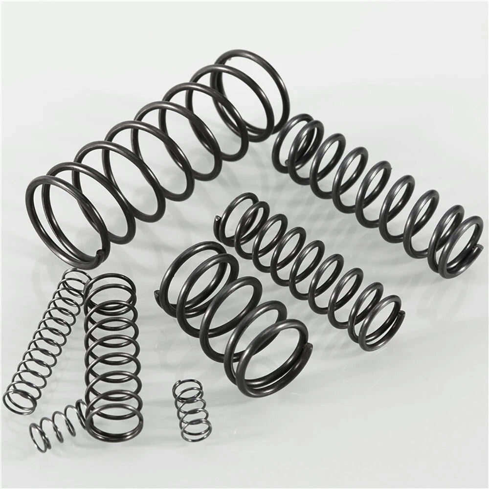 Black Compression Spring 6mm Wire Dia 155-190mm Length Pressure Springs Steel