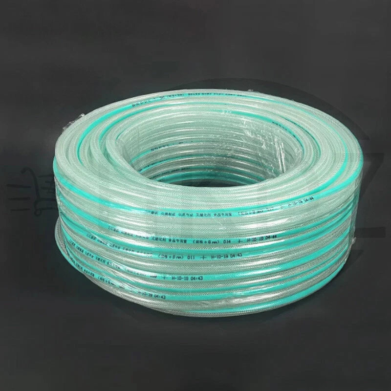 Clear Flexible PVC Hose — Fibre Reinforced Braided, Food Grade Water Oil Tube