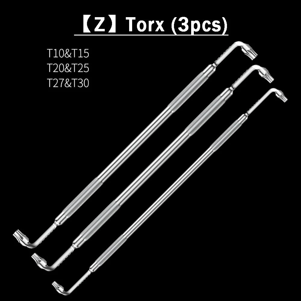 Magnetic Slot Phillips Hex Torx Screwdriver Wrench Right Angle Tight Space Bent