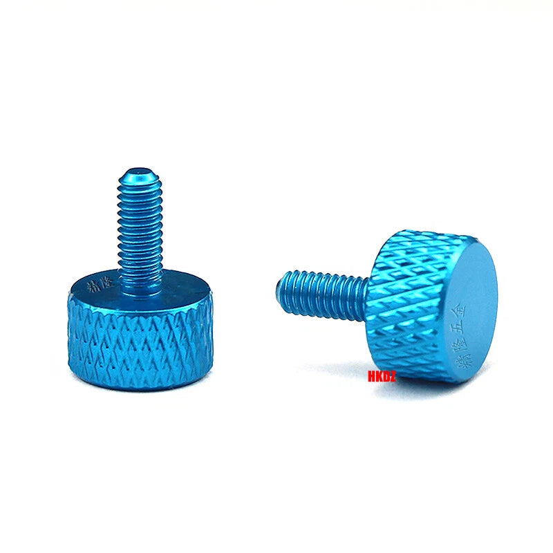 Aluminum Alloy Knurled Thumb Screws M3 M4x6~16mm DIY Hand Tighten Grip Knob Bolt