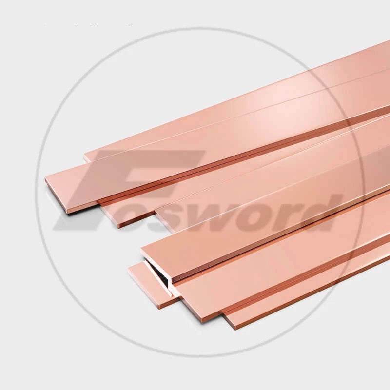 99.9% Pure Copper Cu Metal Flat Bar Copper Strip Copper Plate Thick 5mm- 100mm