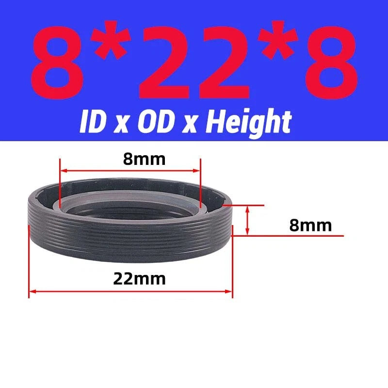 Oil Seal Metric Size Rotary Shaft Seal ID 8-38 mm TC FB Skeleton Oil Seal Rings