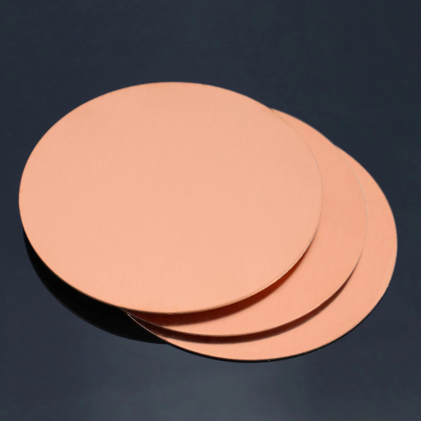 Solid Pure Copper Discs Blanks Round Plate Metal Sheet Thick 0.5-6mm, Ø 10-200mm