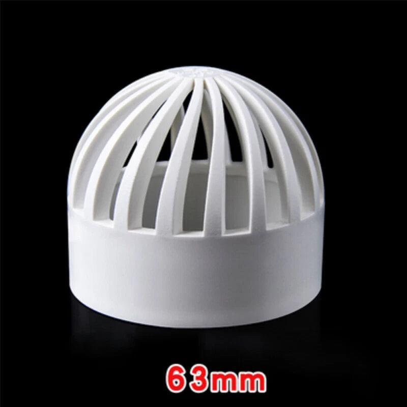 PVC Water Filter Net Cap Pipe Fittings ID 32mm-110mm for Aquarium Fish Tank DIY