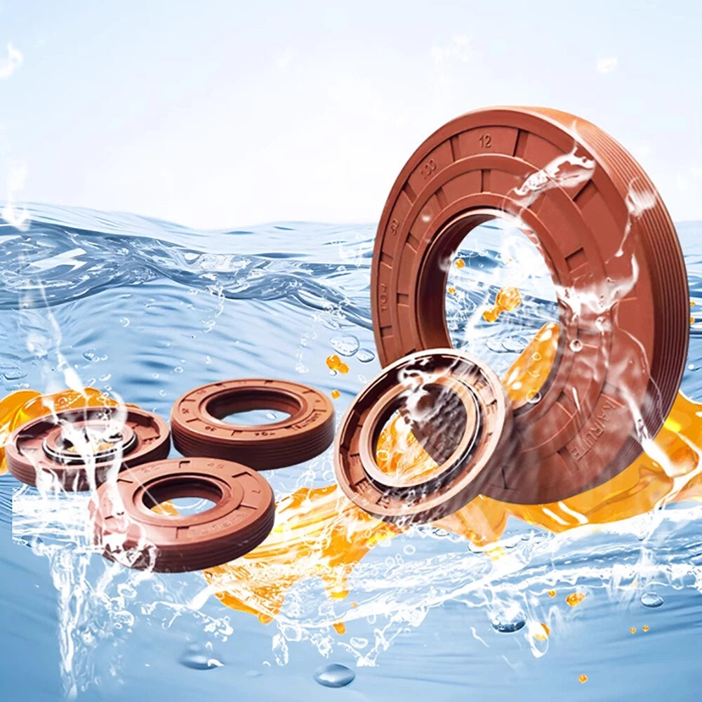 TC/TG Dual Lip FKM Oil Seal — Metric Rotary Shaft Sealing Ring, ID 25–50mm