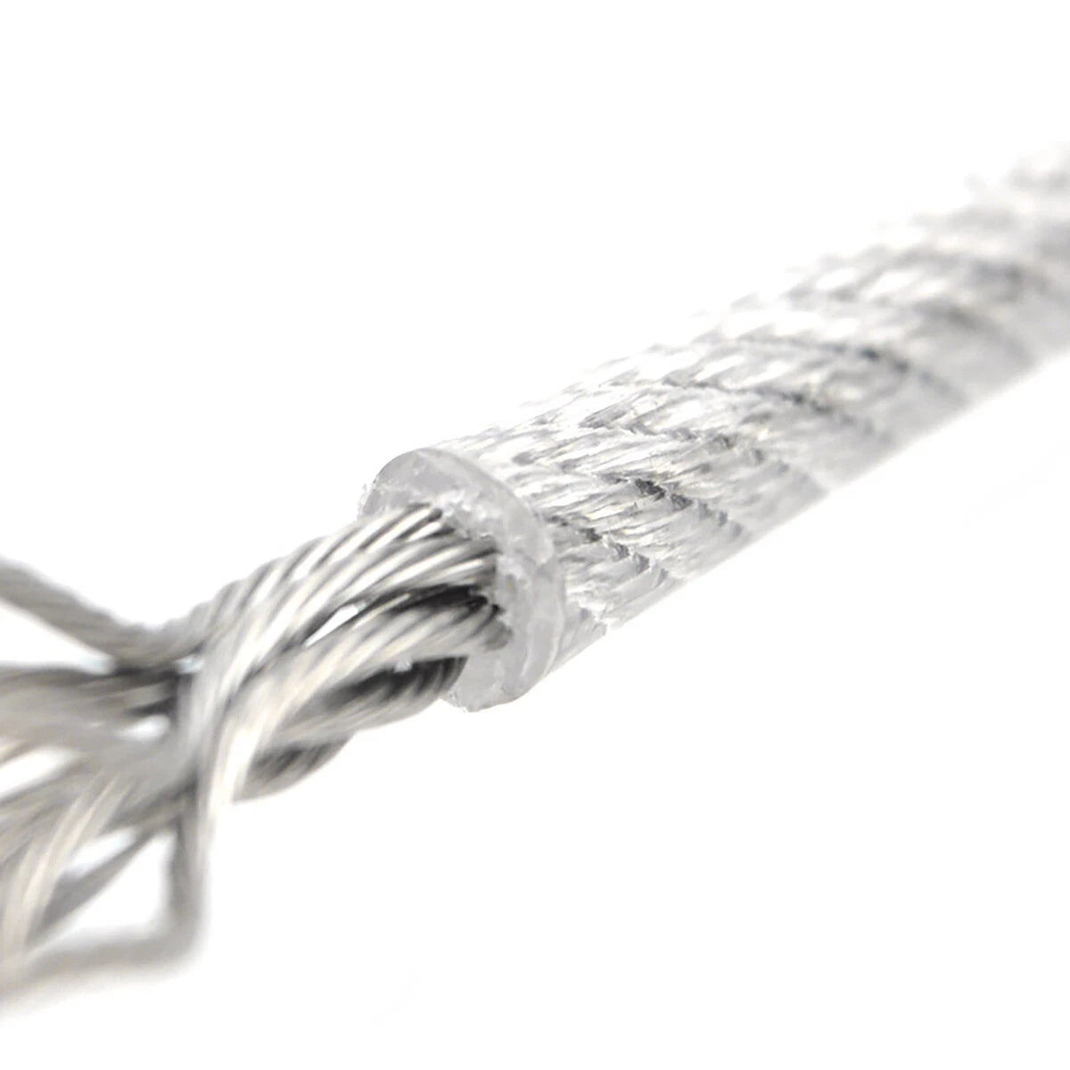 Clear PVC Coated Steel Wire Rope Metal Cable Rigging 0.38mm-12mm Heavy Duty