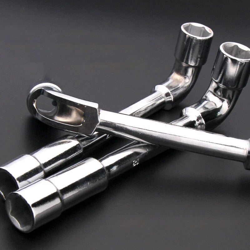 6mm-24mm Metric L Shaped Angled Open Hex 6 point Socket Wrench Doubleend Spanner