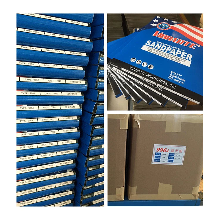 A4 Silicon Carbide Wet & Dry Sandpaper — P60 to P10000 Grit 230x280mm Sheets for Wood Metal Auto