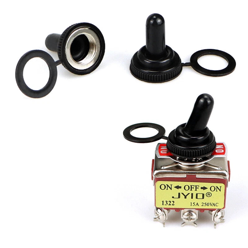 Metal Toggle Switch 250V AC 15A — On/Off Flick Switch for Dashboard & Panel (BEM / E-TEN)