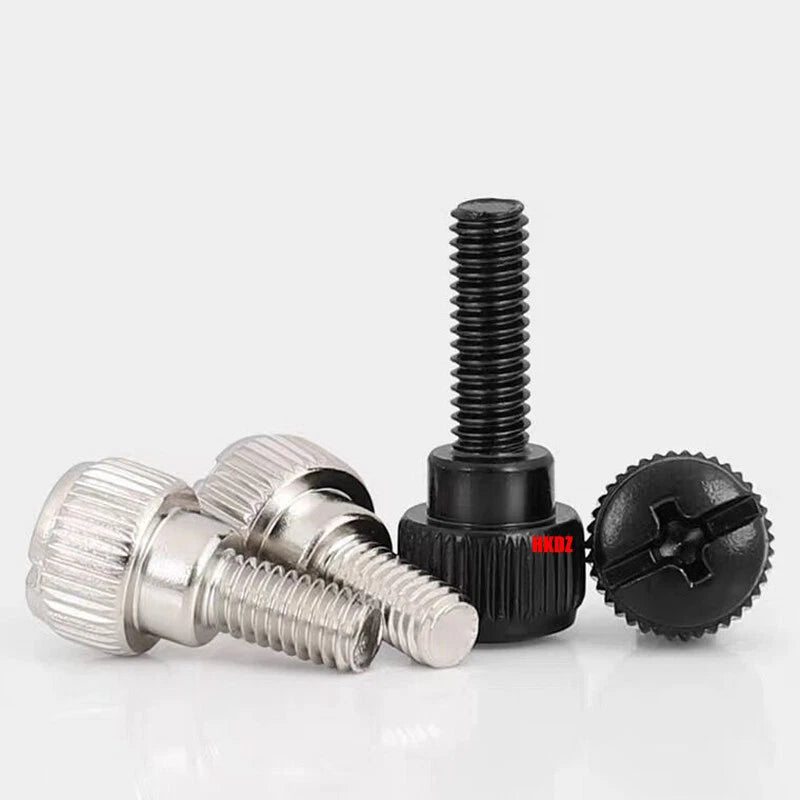 M3~M6 Phillips Carbon Steel Step Knurled Thumb Screws | Hand Grip Knob Bolts - HomeDIYer