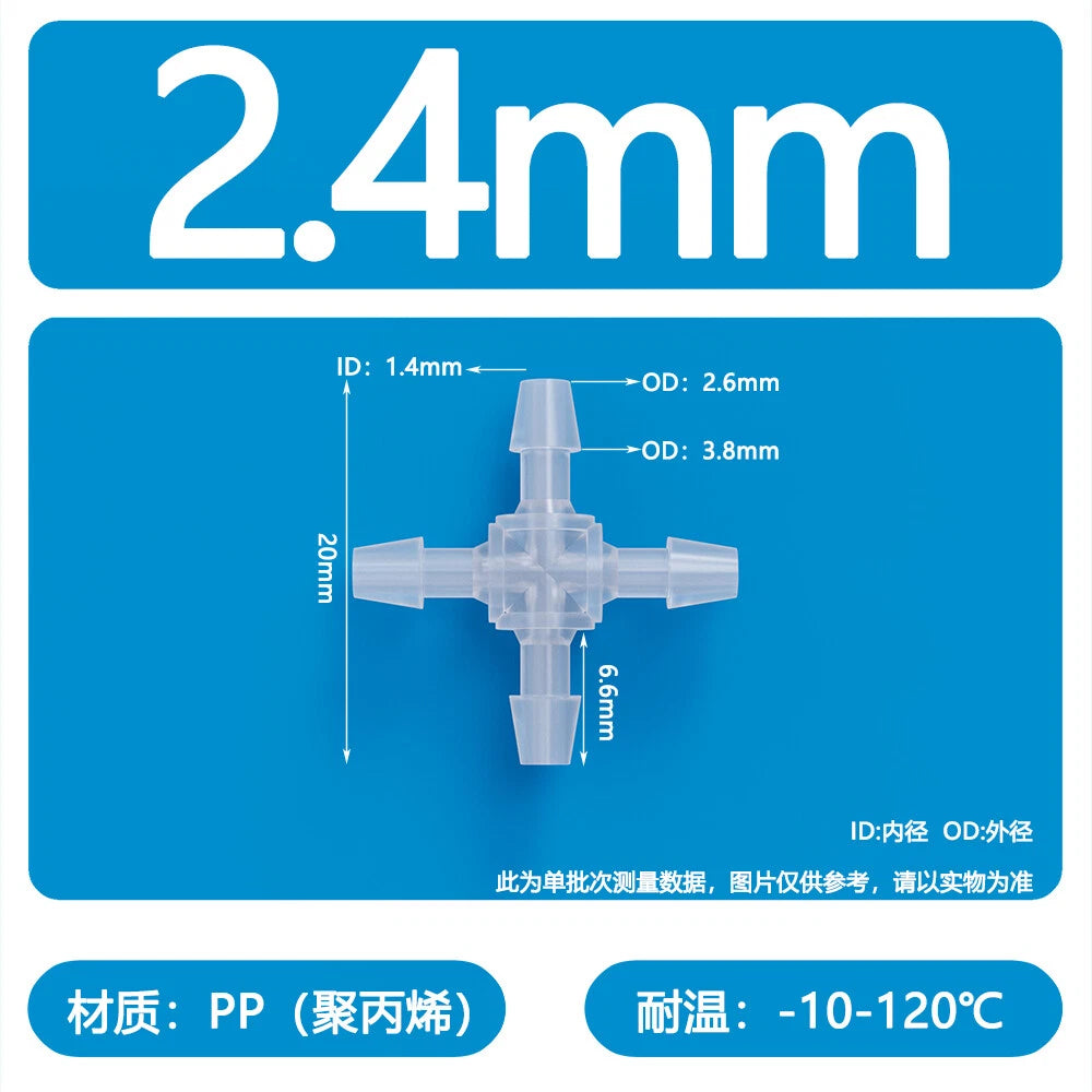 Plastic Pagoda Tubes Reducer Joint 2 3 4Way Hose Connector Tube Splitter Fitting