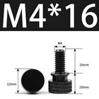 M3 M4 Anodized Aluminum Thumb Screws — Knurled Head Hand Bolts for PC Case, Fishing Rigs & DIY Projects