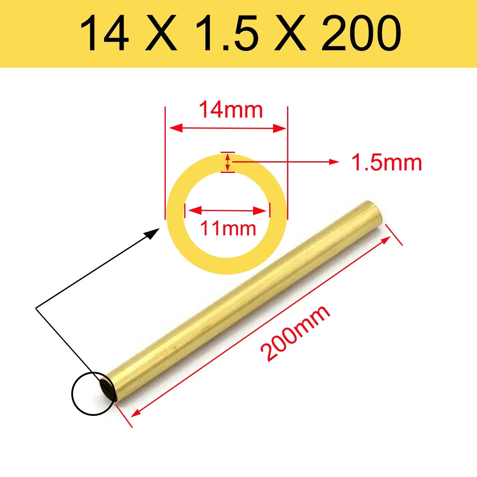 Brass Tubes ROUND PIPE Cu 62% OD 2mm 3mm 4mm 5mm 6mm 7mm 8mm 9mm 10mm To 90mm
