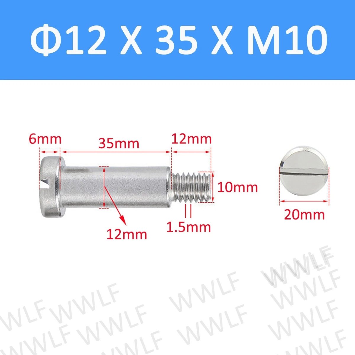 A2 Stainless Steel Slotted Shoulder Bolts DIN 923 | Step Stripper Bolts M1.6–M10 - HomeDIYer