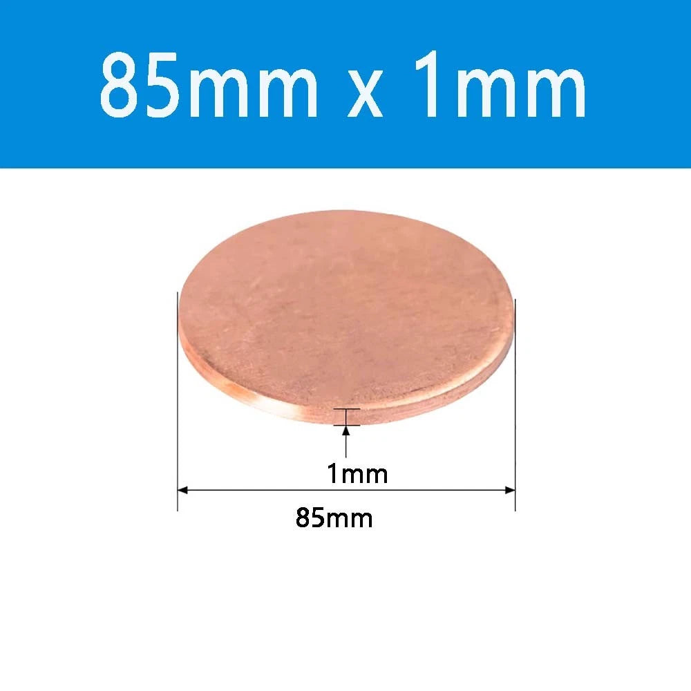 T2 Solid Pure Round Copper Sheet Flat Round Copper Disc Blank Round Metal Sheet