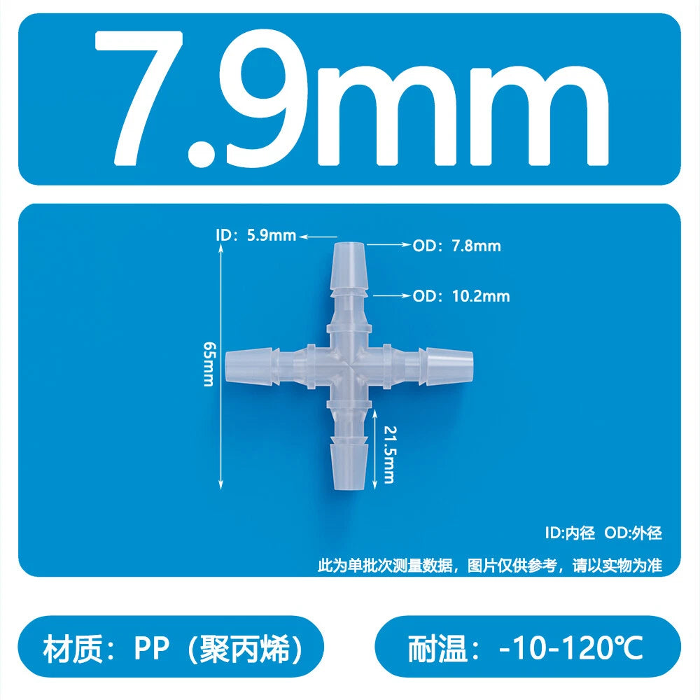 Plastic Pagoda Tubes Reducer Joint 2 3 4Way Hose Connector Tube Splitter Fitting